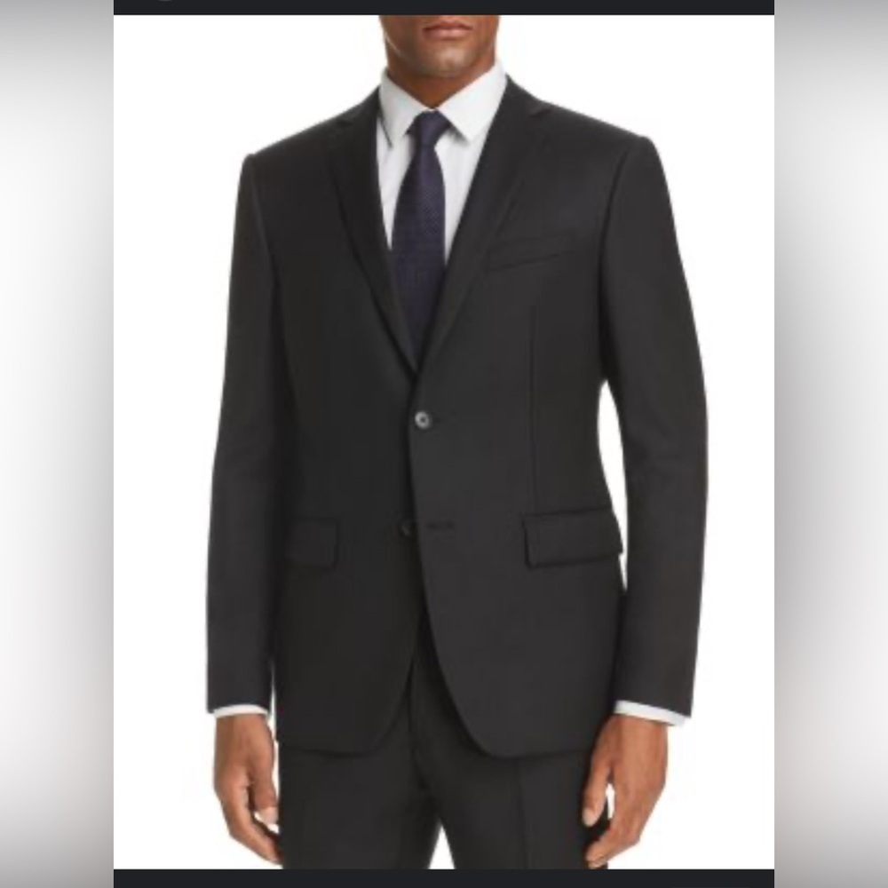 John Varvatos Star Basic Wool Blend Slim Fit. Lack Blazer , Size 38s